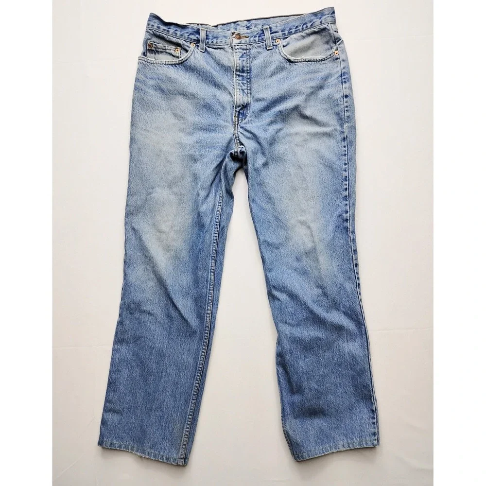 Levi's 630 Vintage Jeans Straight Fits 36x28 Tag:38x36 Orange Tab Comfort Fit 93